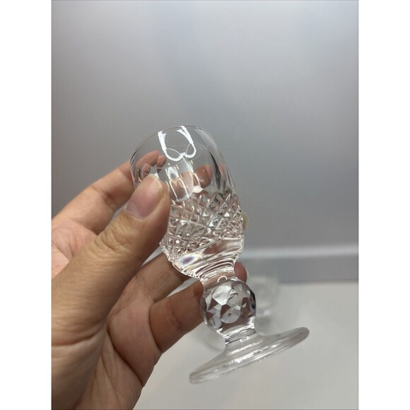 Vintage 4-WATERFORD CRYSTAL Colleen Short Stem Cordial Glass 3.25" H - Picture 4 of 6